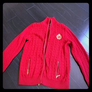 Lauren Ralph Lauren red cardigan- never worn